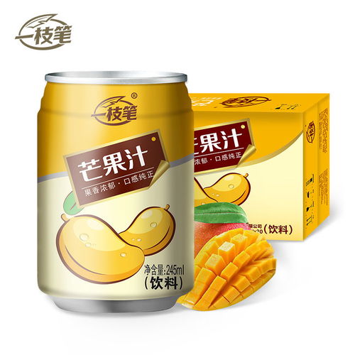 豪味來 罐裝果味網(wǎng)紅飲料新選擇，245ml一枝筆芒果汁飲料引領(lǐng)潮流